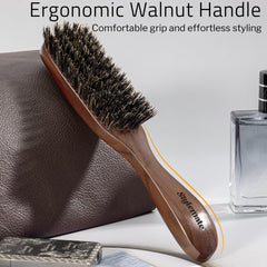 Démêlage efficace avec poils sanglier pour cheveux et longueurs