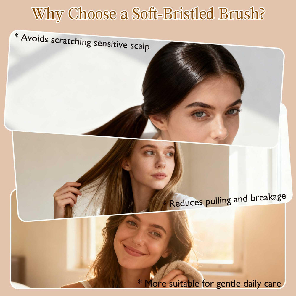 STYLEMATE brosse poils sanglier pour aspect lissé et élégant