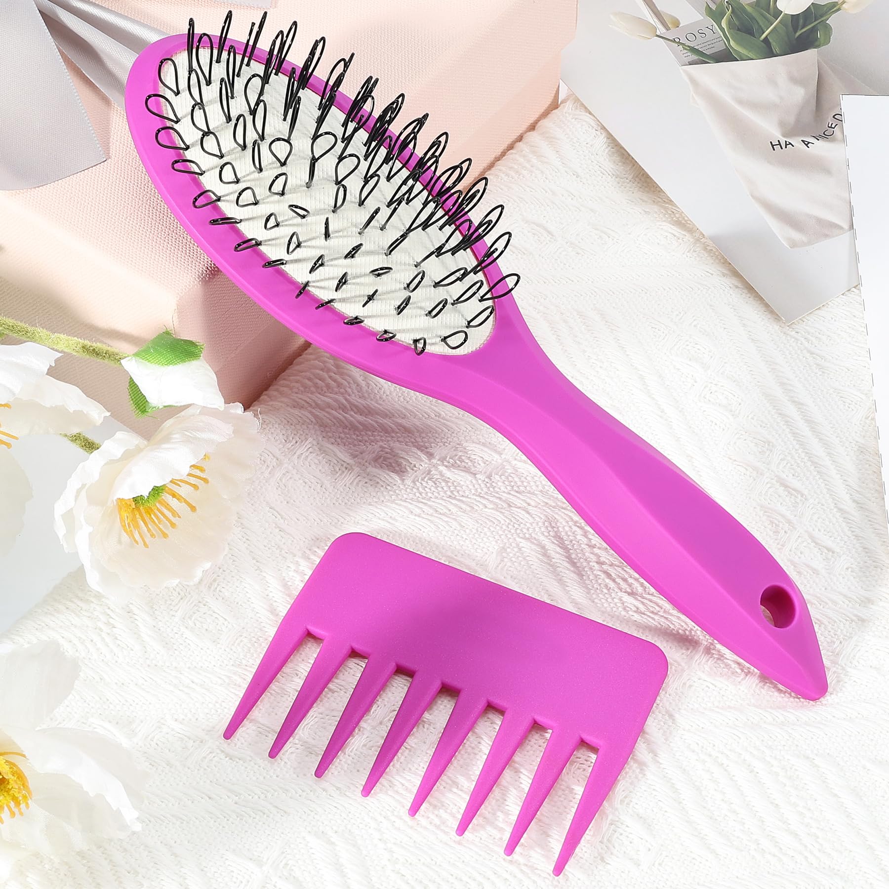 STYLEMATE brosse perruque anti-tirage efficace: protège les fibres lors du démêlage.