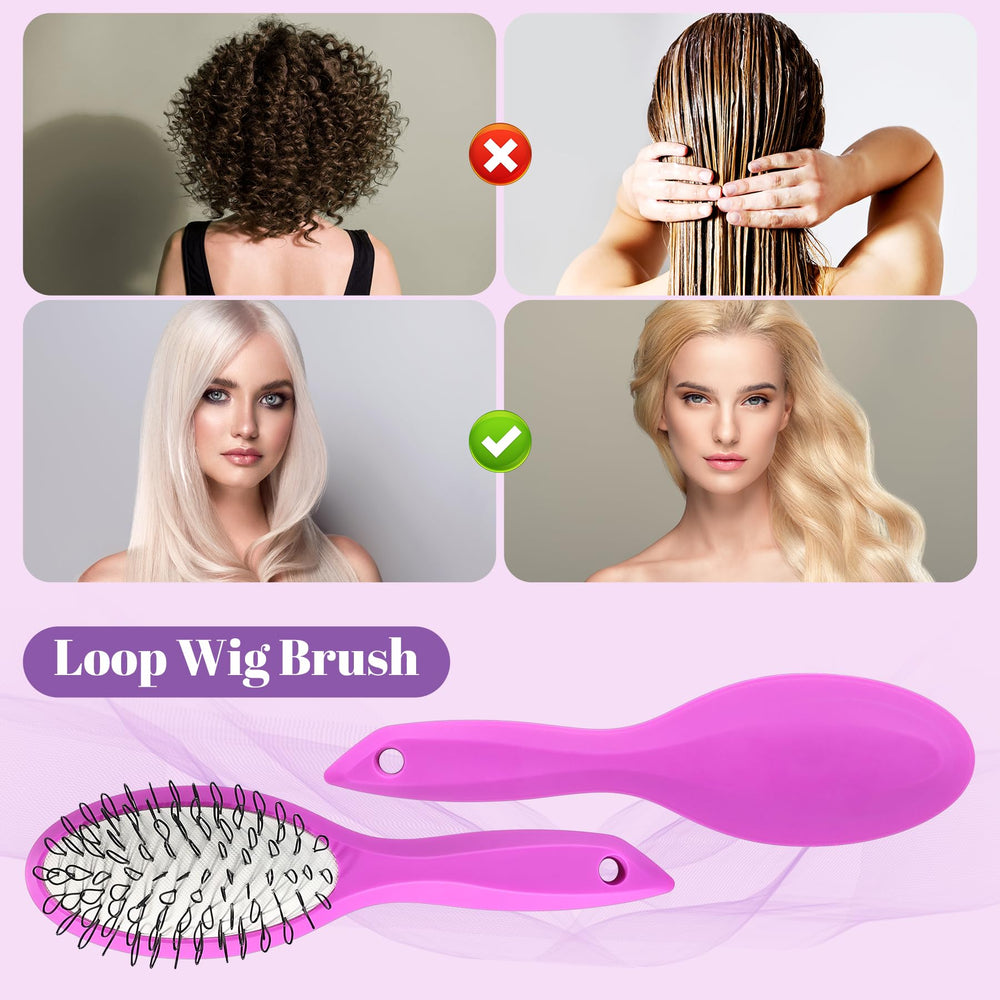 STYLEMATE brosse perruque format compact voyage: coiffage en déplacement.