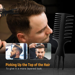 STYLEMATE peigne dents larges homme, démêle sans casse et protège le cuir chevelu.