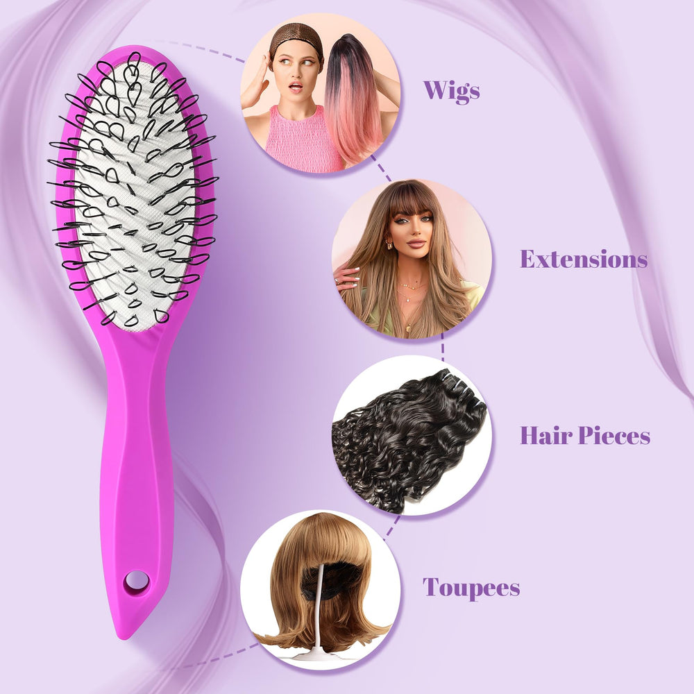 STYLEMATE peigne perruque dents larges: démêlage facilité sans traction.