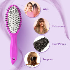 STYLEMATE peigne perruque dents larges: démêlage facilité sans traction.