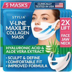 Masque Stylia MaxiLift dans son emballage, prêt pour le soin du visage.
