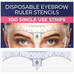 Stylia pochoirs sourcils pack-100 pour des formes équilibrées et un tracé précis.
