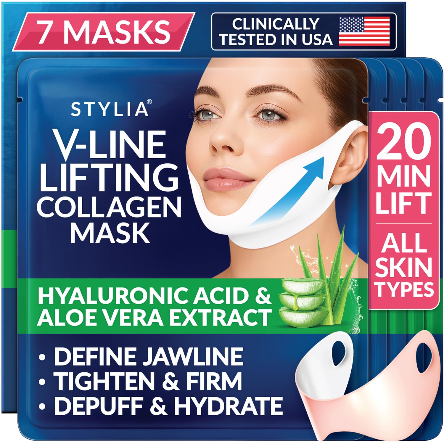 Stylia V Line masque lifting ligne mâchoire: définition du contour renforcée.