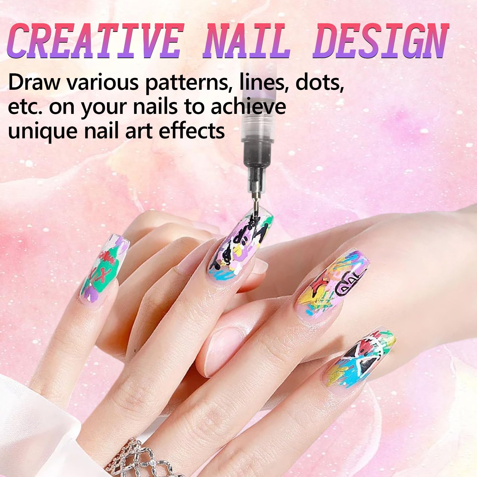 Stylo art des ongles: parfait pour débutants souhaitant personnaliser leurs ongles.