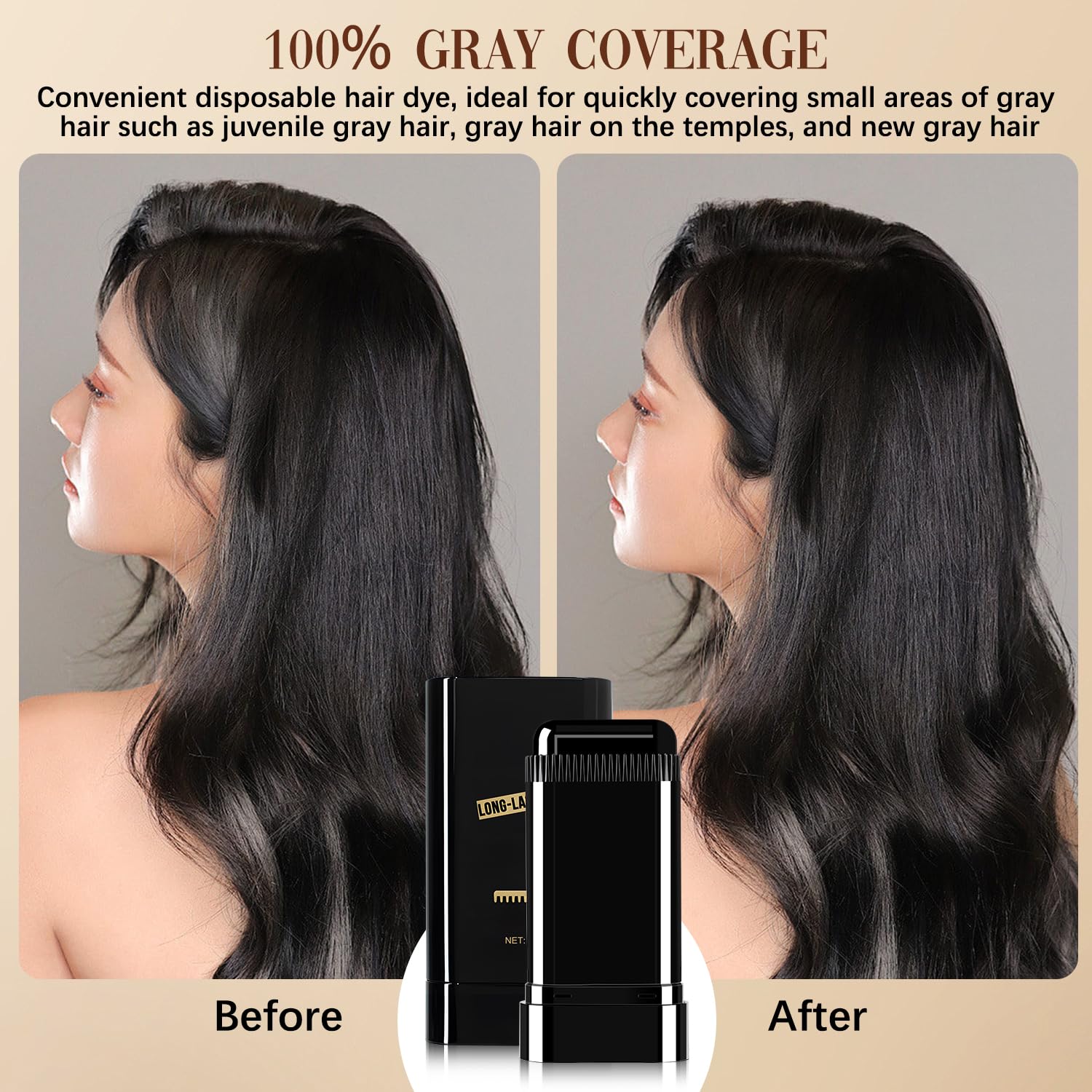 Formule douce et sûre dans le Stylo Coloration Cheveux.