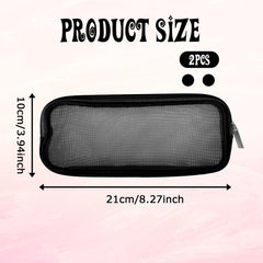 Styquenzer trousse pinceaux 21 cm sur 10 cm, accès rapide.