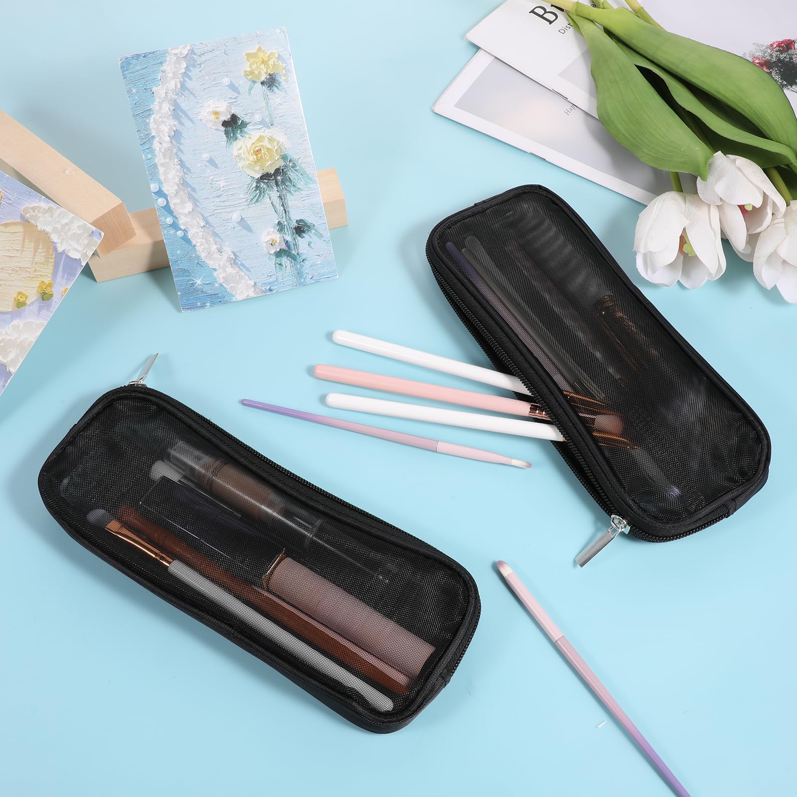 Styquenzer trousse transparente, organisation simple lors des voyages.