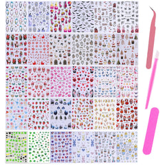 STZPRONAIL autocollants halloween 3D, application rapide sur ongles naturels.