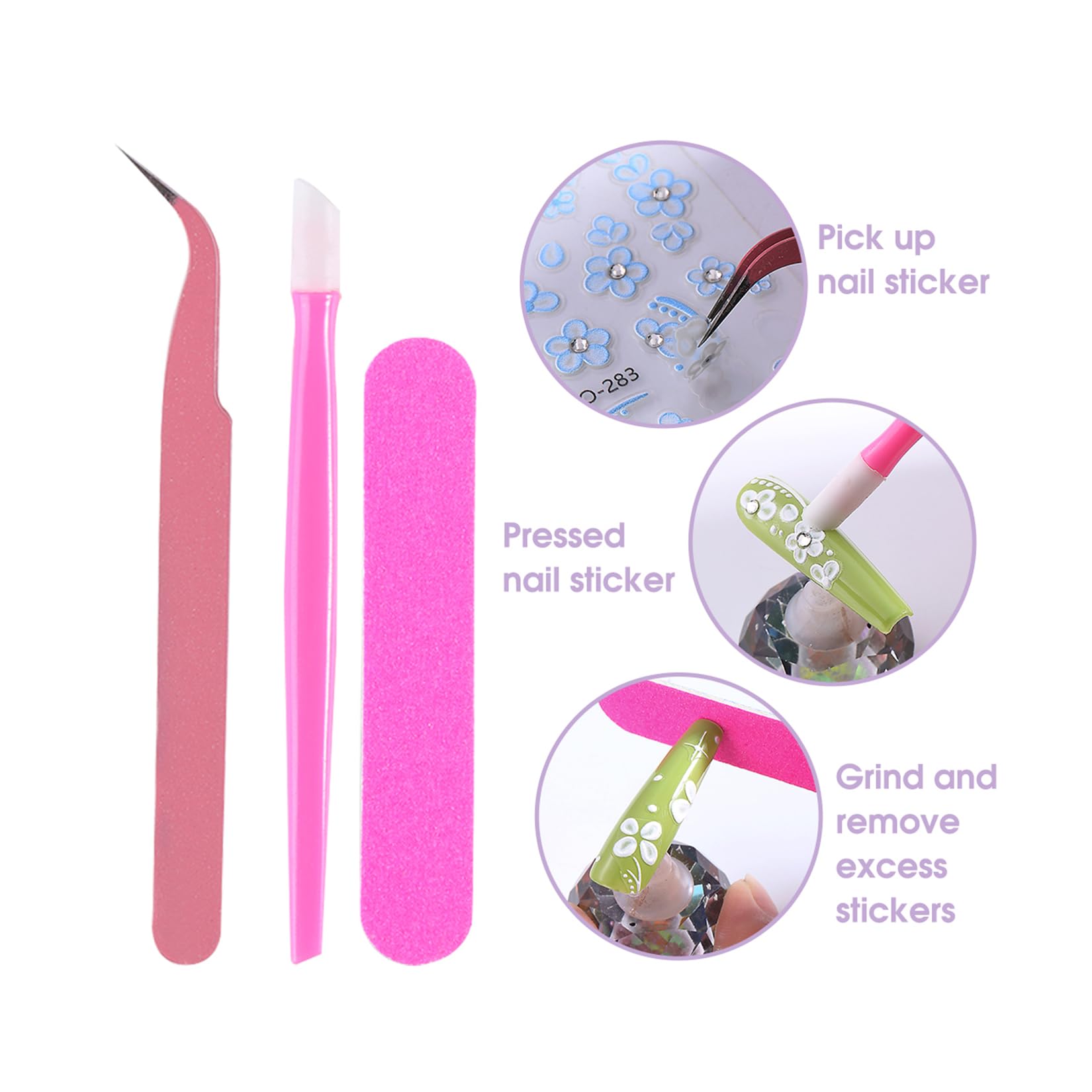 STZPRONAIL autocollants Pâques 3D, touches printanières pour ongles.