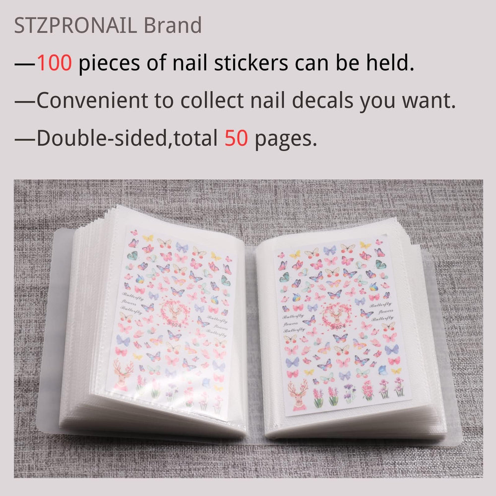 STZPRONAIL espaces transparents affichant clairement les stickers