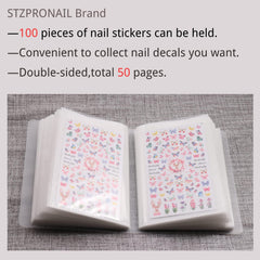 STZPRONAIL espaces transparents affichant clairement les stickers