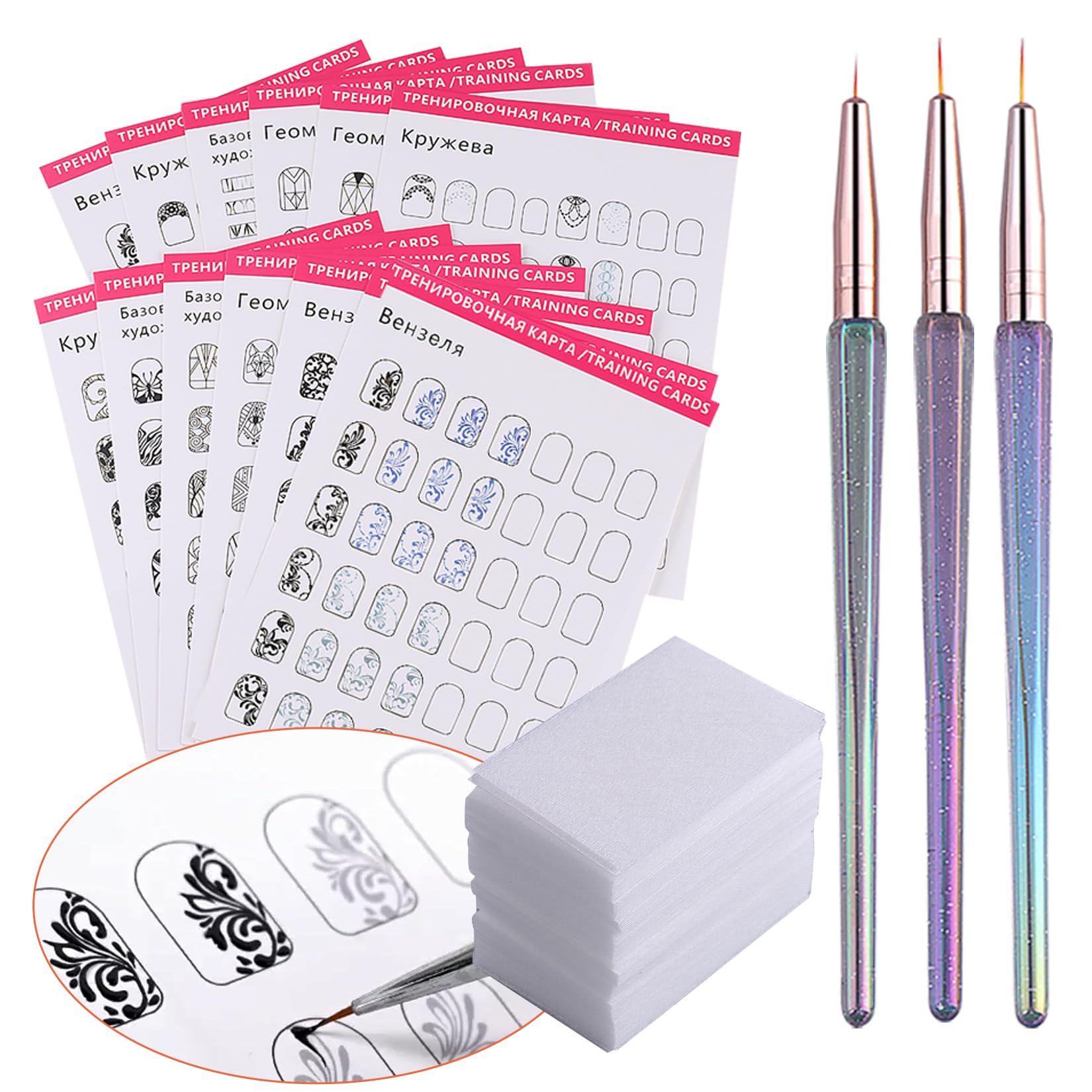 STZPRONAIL pochoirs dessin ongles: création facile de motifs décoratifs