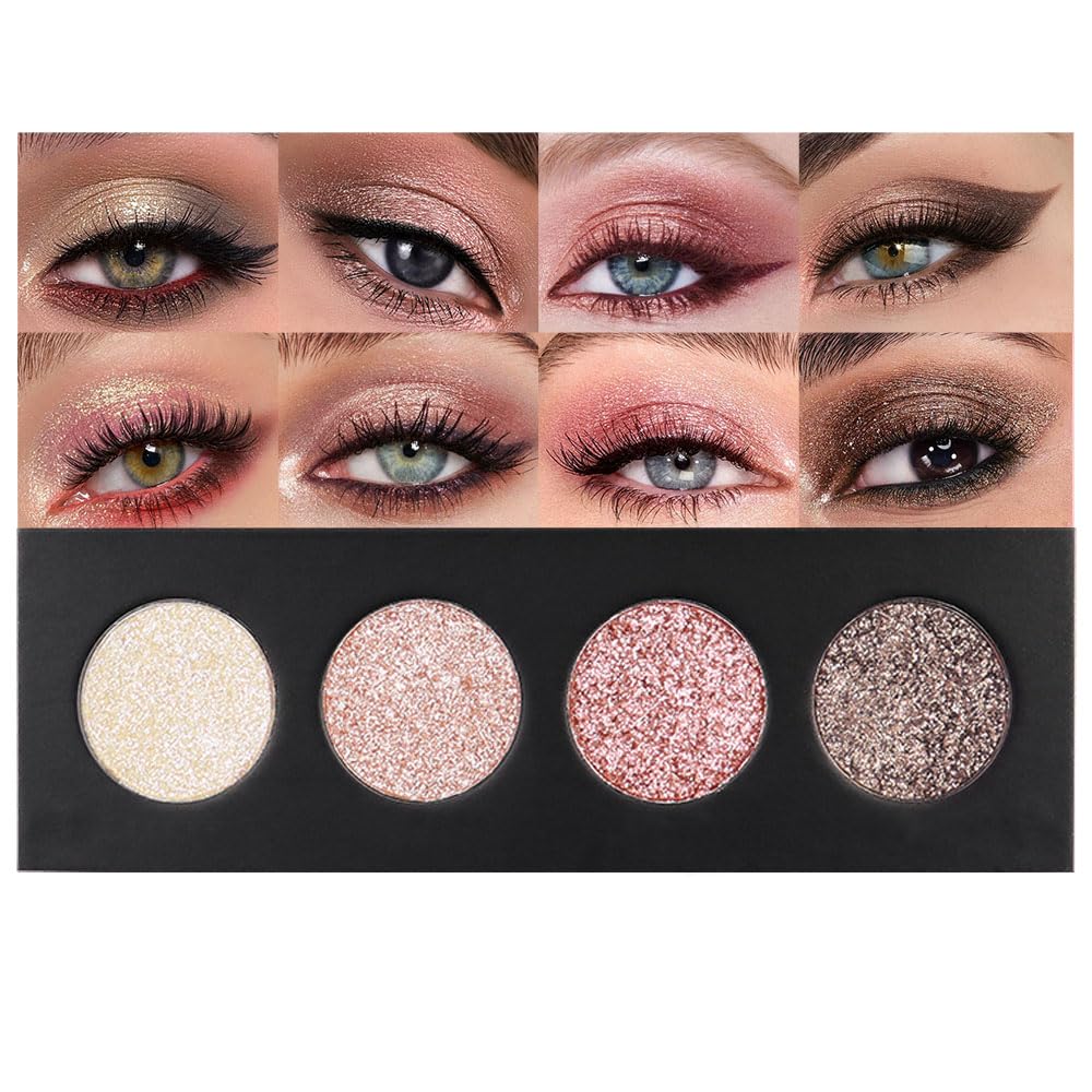 Palette SUAKE ombres rose et violet, quatre teintes pour des looks polyvalents.