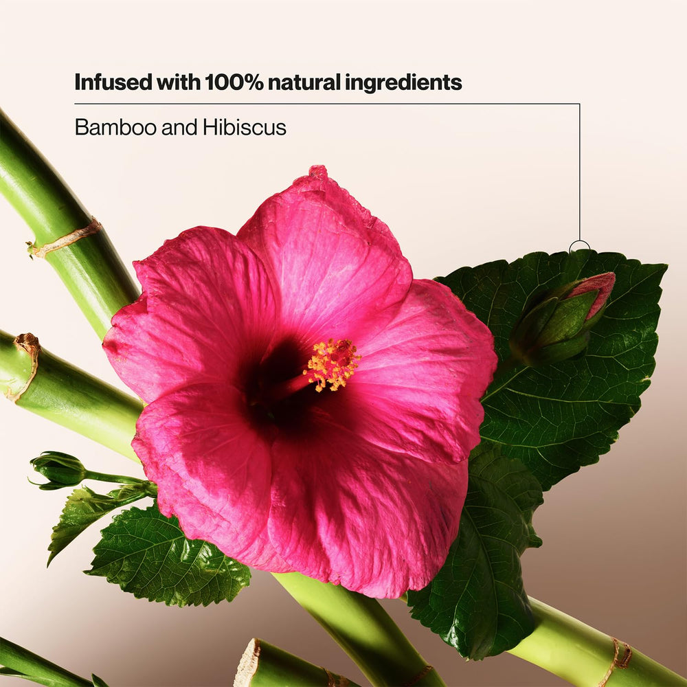 Parfum hibiscus fruité et floral pendant la douche avec le duo.