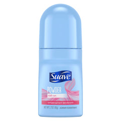 Déodorant bille Suave pour femme, parfum poudre fraîche et protection 24h.
