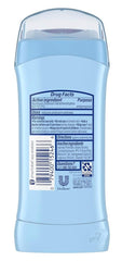 Forme solide du déodorant Suave, application facile.