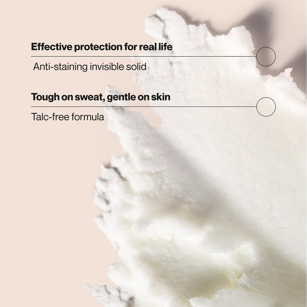 Déodorant Suave pour femme sans talc, parfum fleuri, bâtonnet invisible.