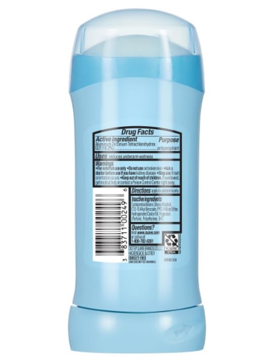 Sans bicarbonate et douceur: déodorant Suave pour peaux sensibles.
