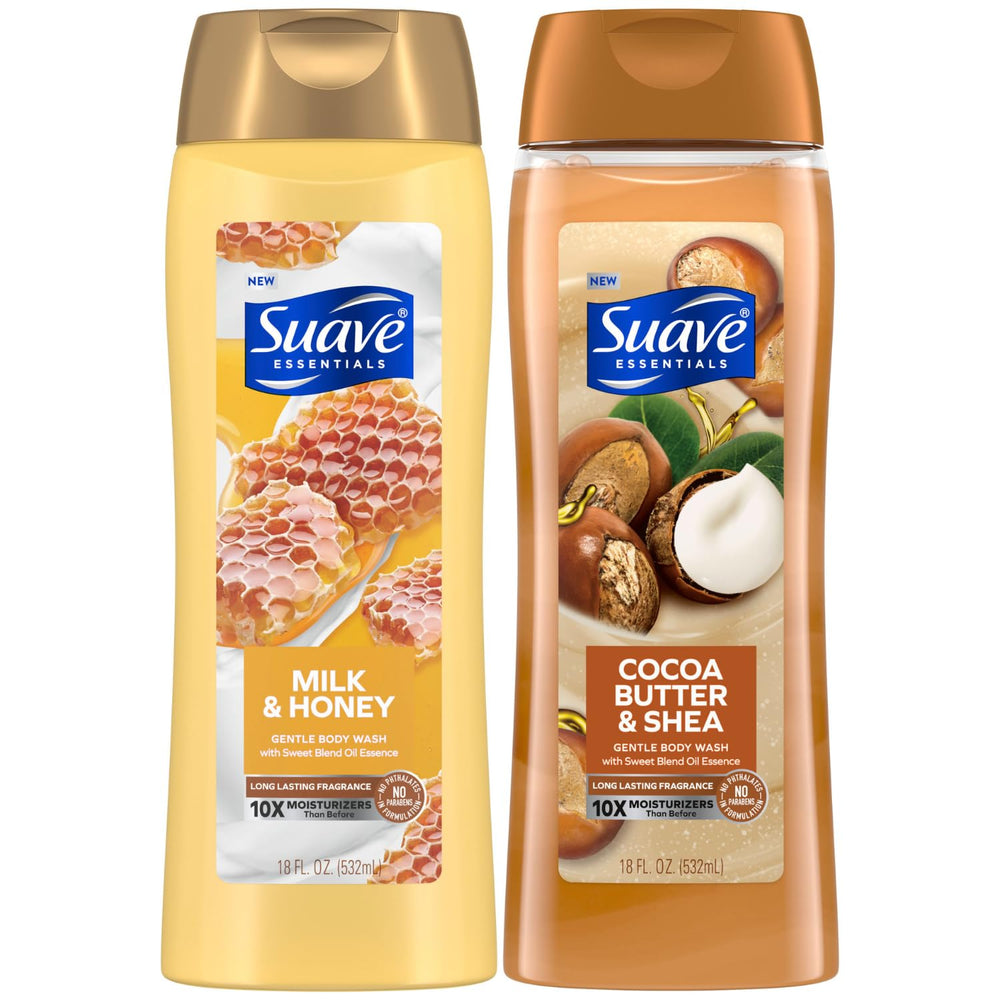 Suave Douche Lait Miel Pack — hydratation douce pour peau nourrie.