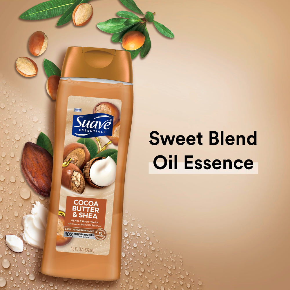 Suave Douche Parfum Beurre Cacao Vanille — senteurs gourmandes durables.