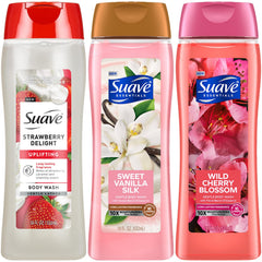 Suave Variété 3-pack: Vanille Douce Soie pour hydratation et parfum subtil.