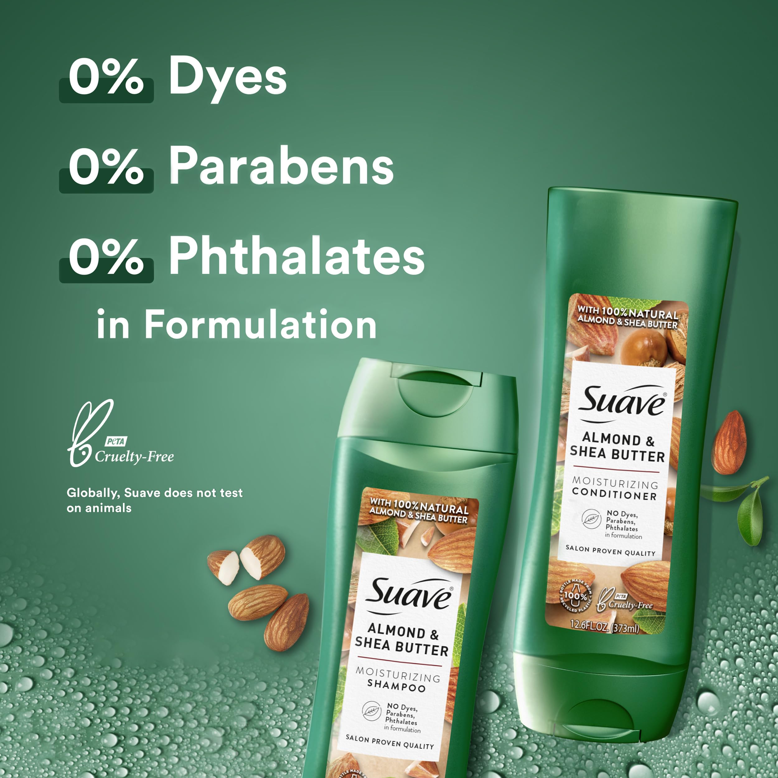 Duo soins capillaires Suave emballage montrant le produit inclus.