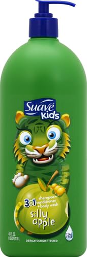 Suave Enfants Silly Apple shampoing apres-shampoing et gel douche réunis