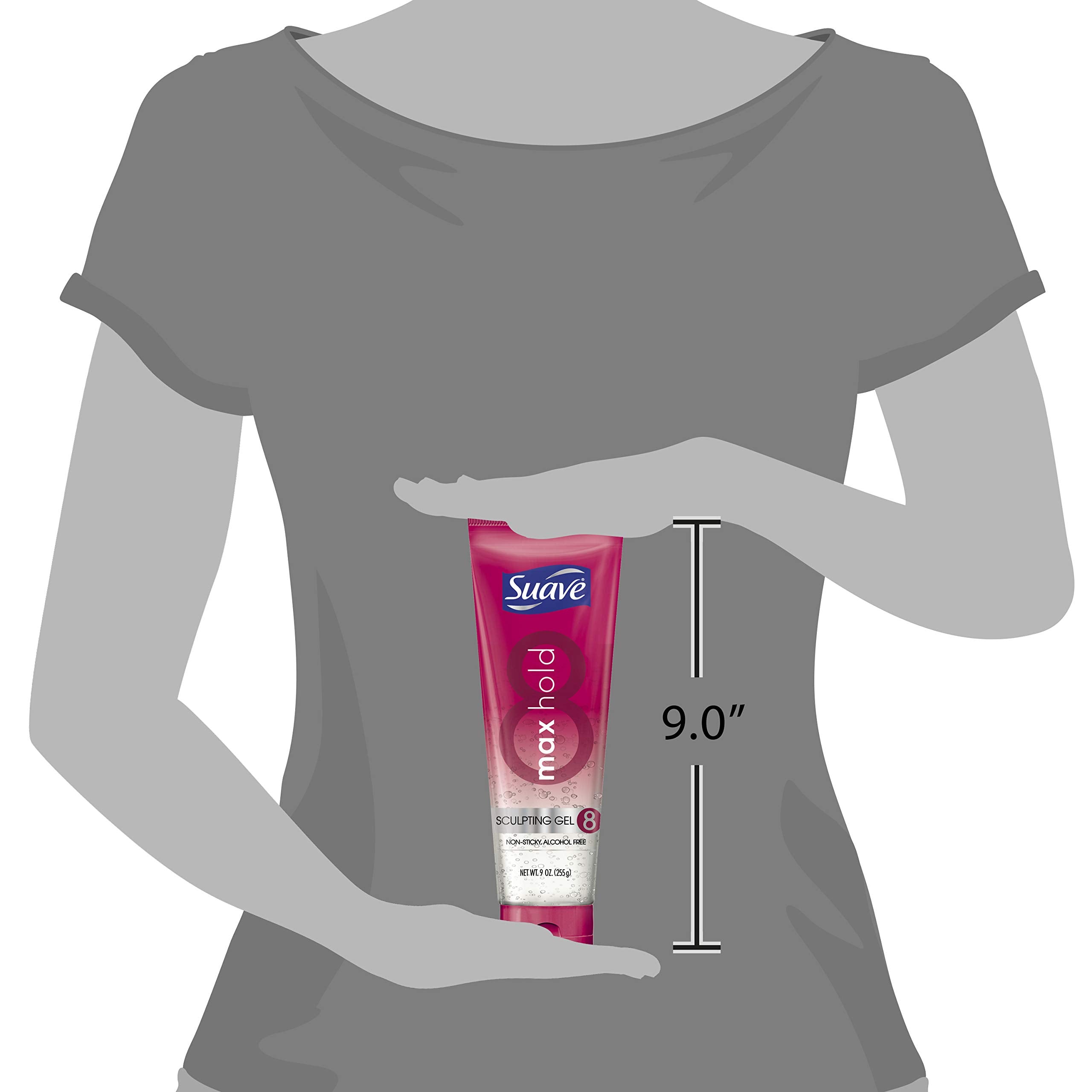 Coiffage naturel avec le gel Suave Max Hold sans rigidité.