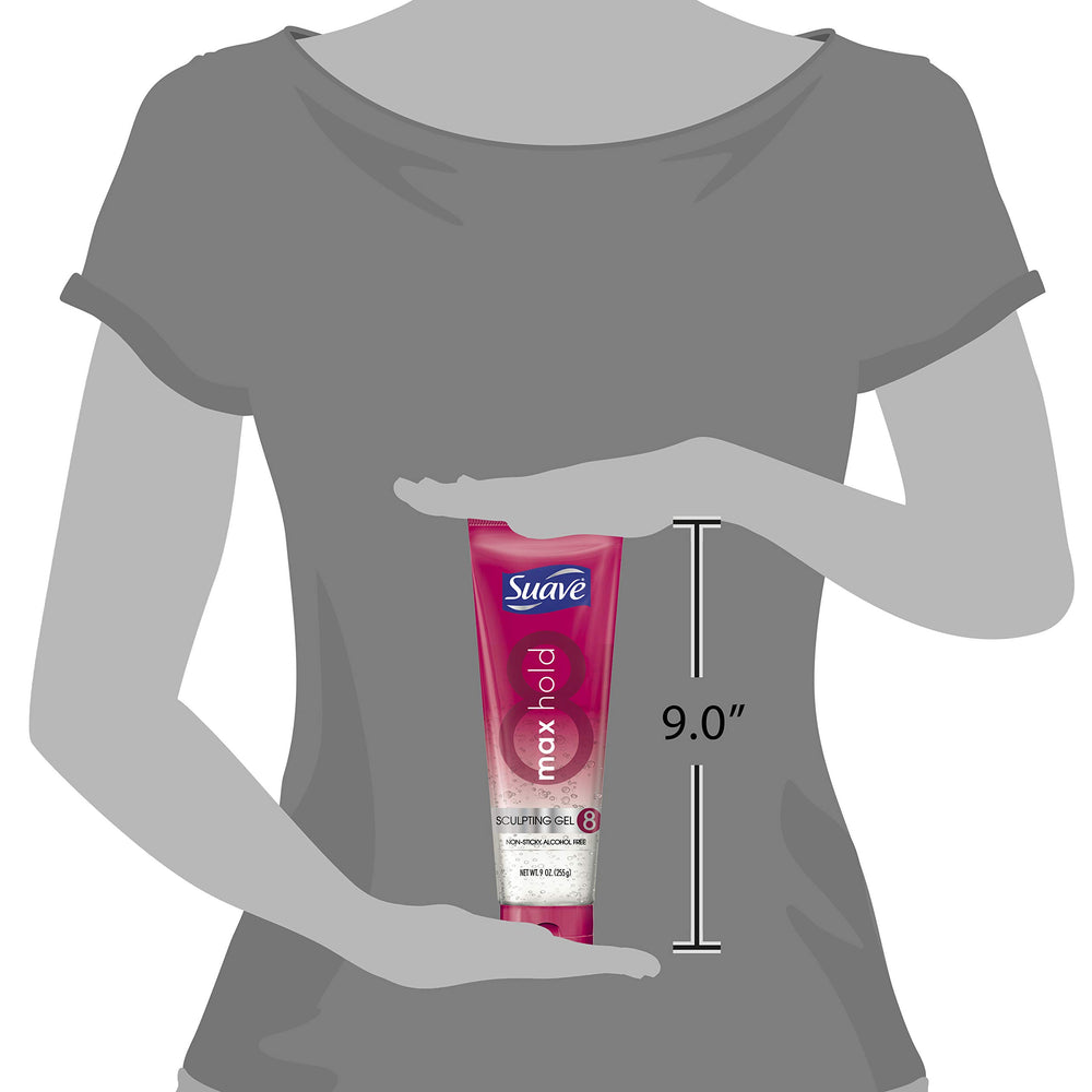 Coiffage naturel avec le gel Suave Max Hold sans rigidité.