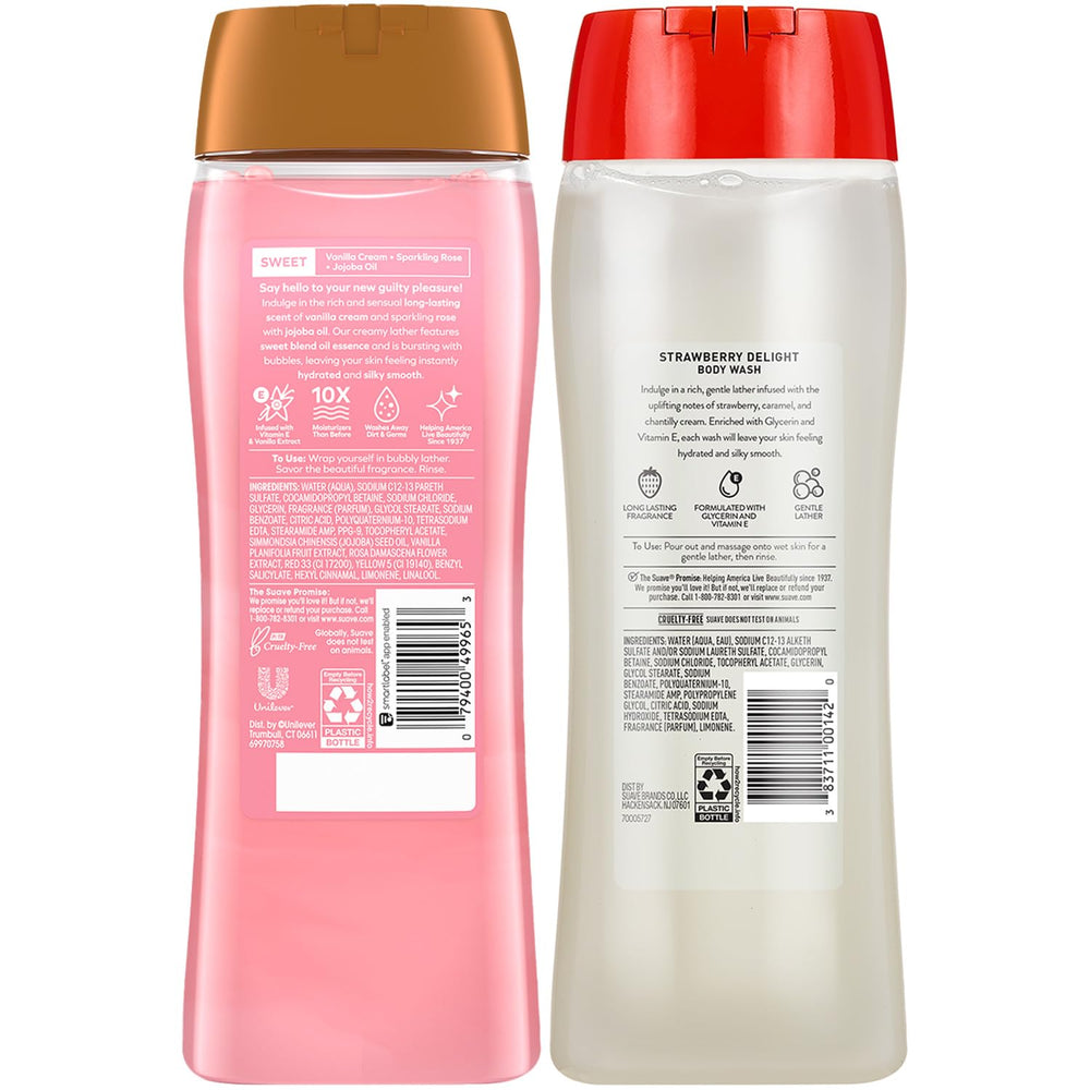 Soin nourrissant Suave, peau douce et souple après chaque douche.