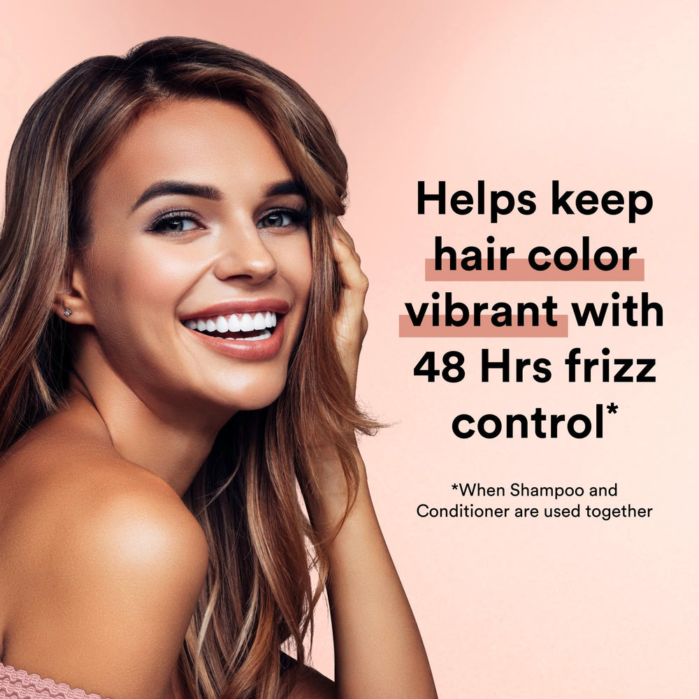 Après-shampoing Keratin Infusion Suave, application facile sur cheveux humides.