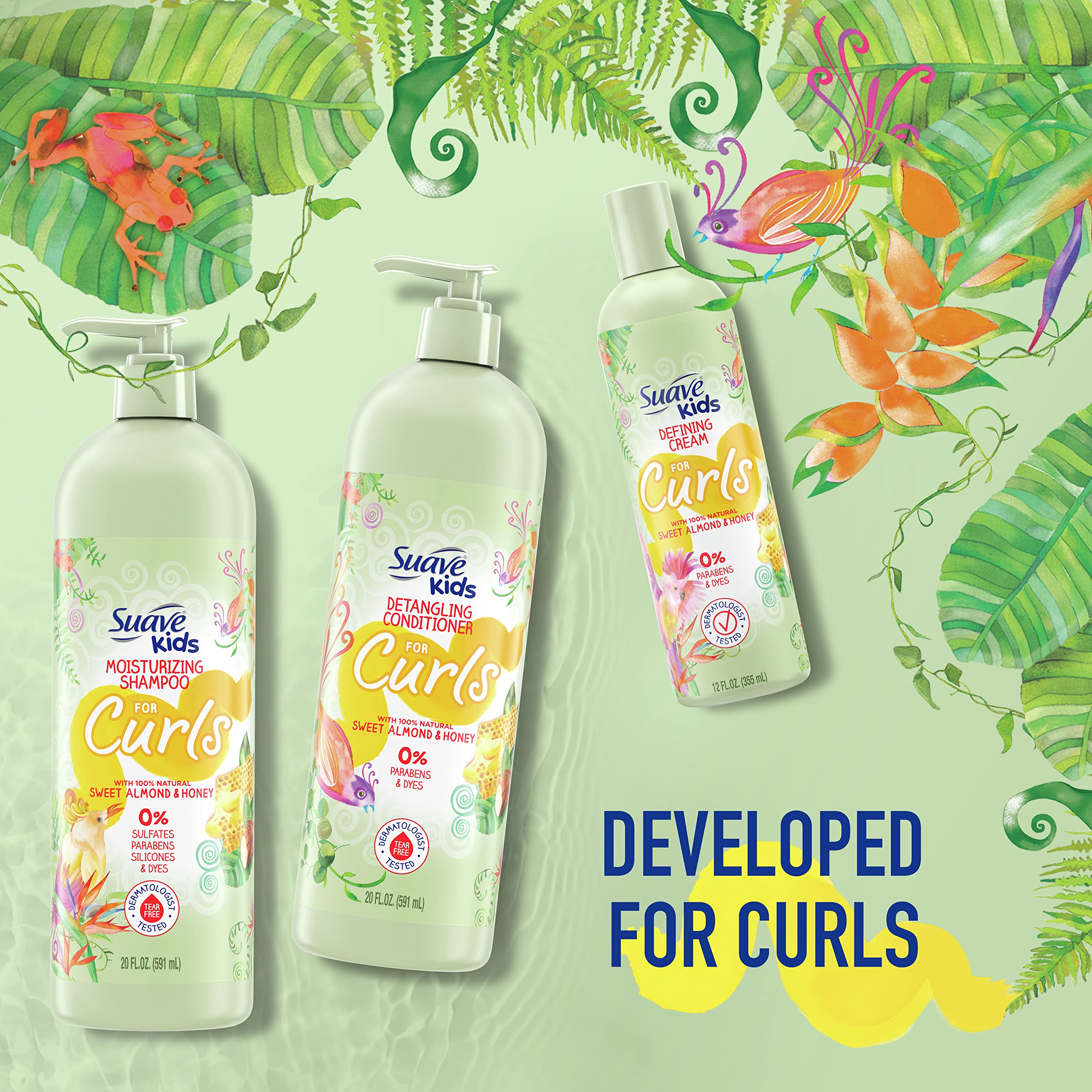 Shampoo Suave Kids Naturals idéal pour bain quotidien.