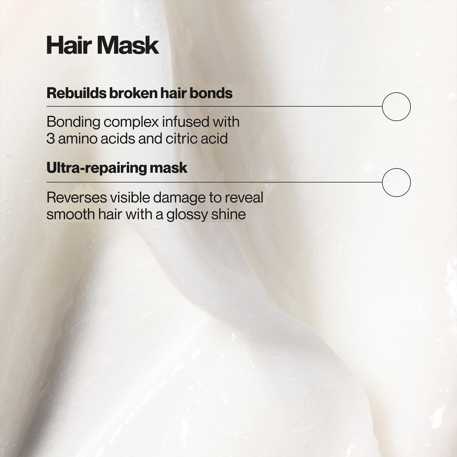 Masque réparateur Suave Bonding Infusion en tube, renforce les liaisons capillaires en 1 minute.