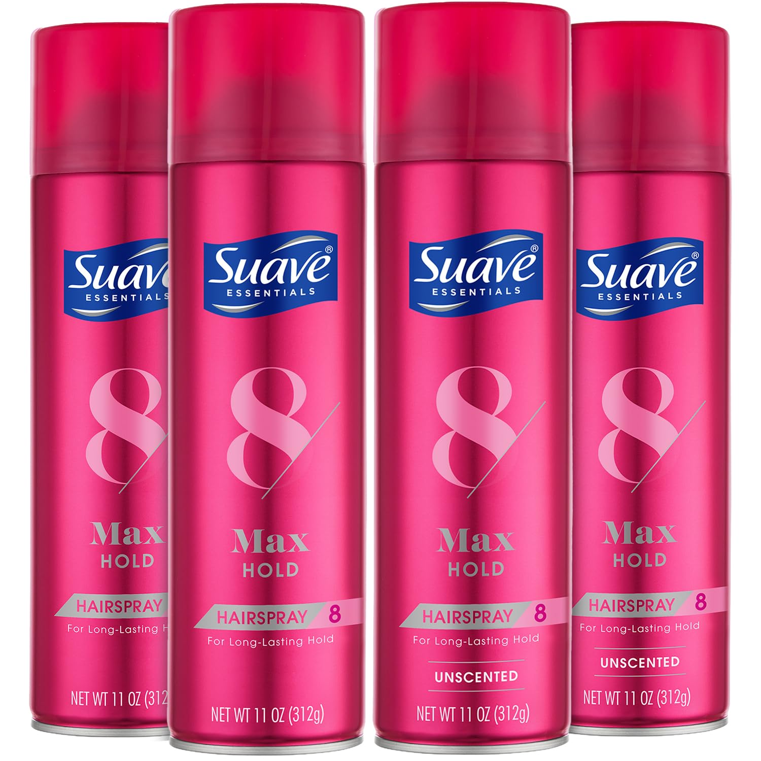 Fixation légère et parfum discret pour la coiffure avec la bouteille parfumée Suave Max Hold