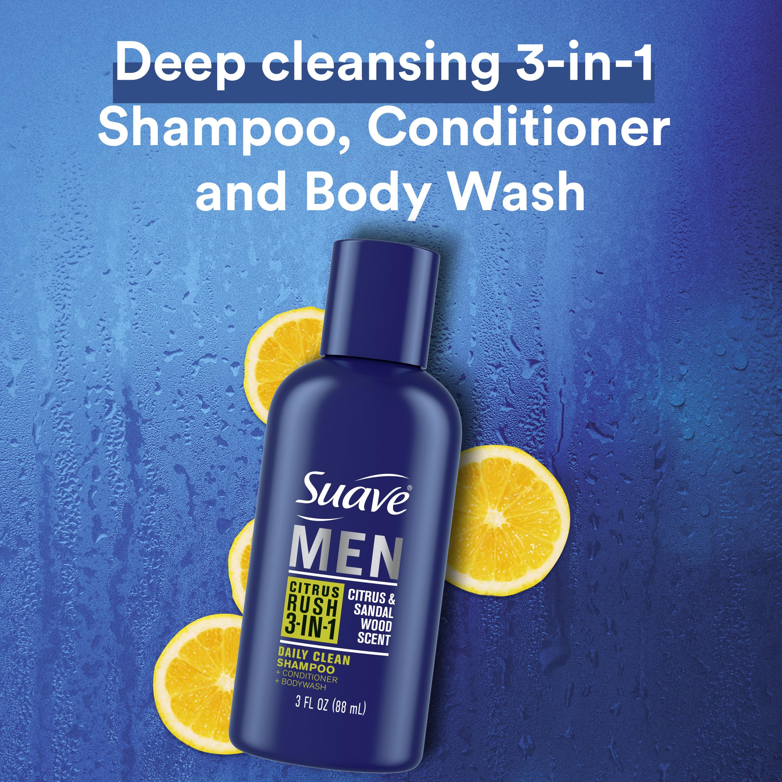 Ensemble voyage Suave Men Citrus Rush, pratique pour les déplacements et gagner du temps