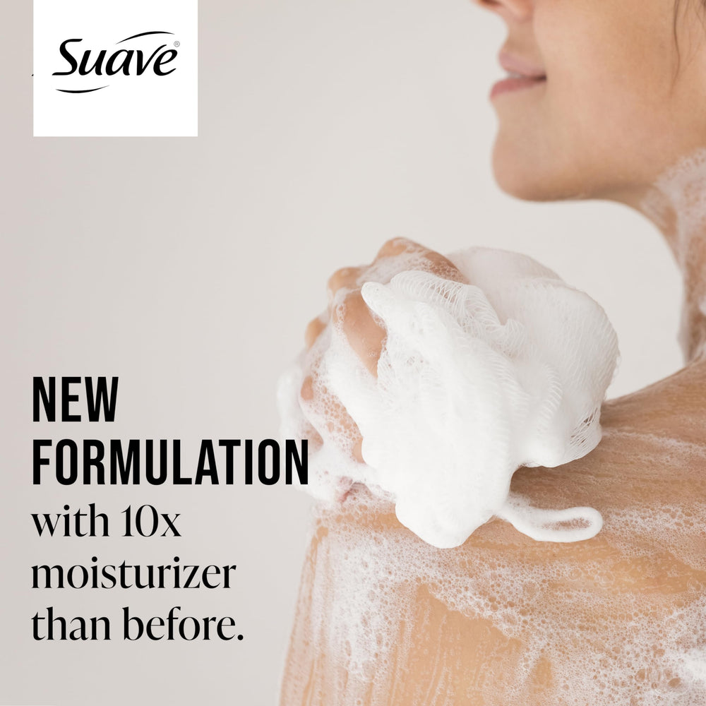 Mousse douche Suave, texture crémeuse qui nettoie en douceur.