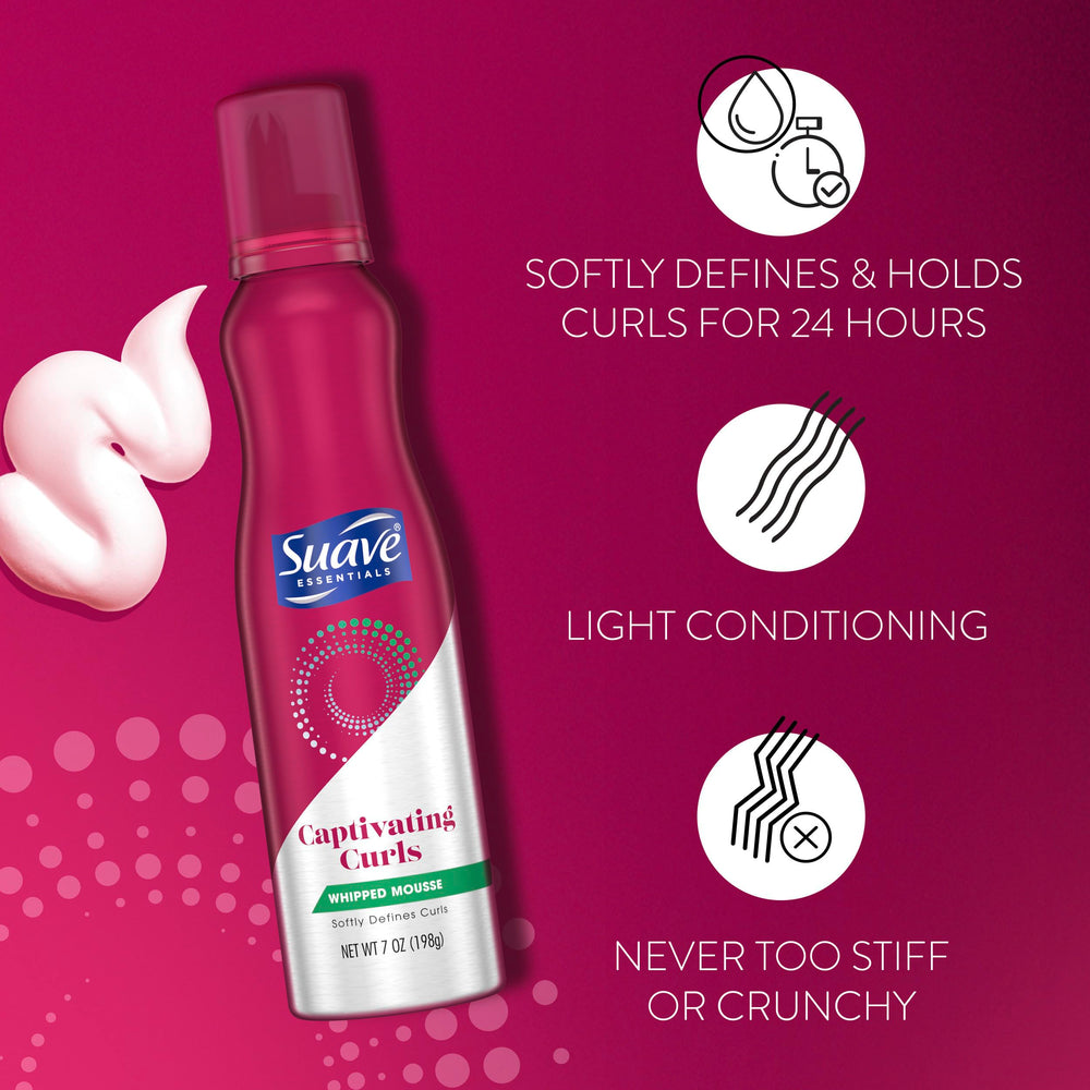 Mousse hydratante Suave pour cheveux souples et sains