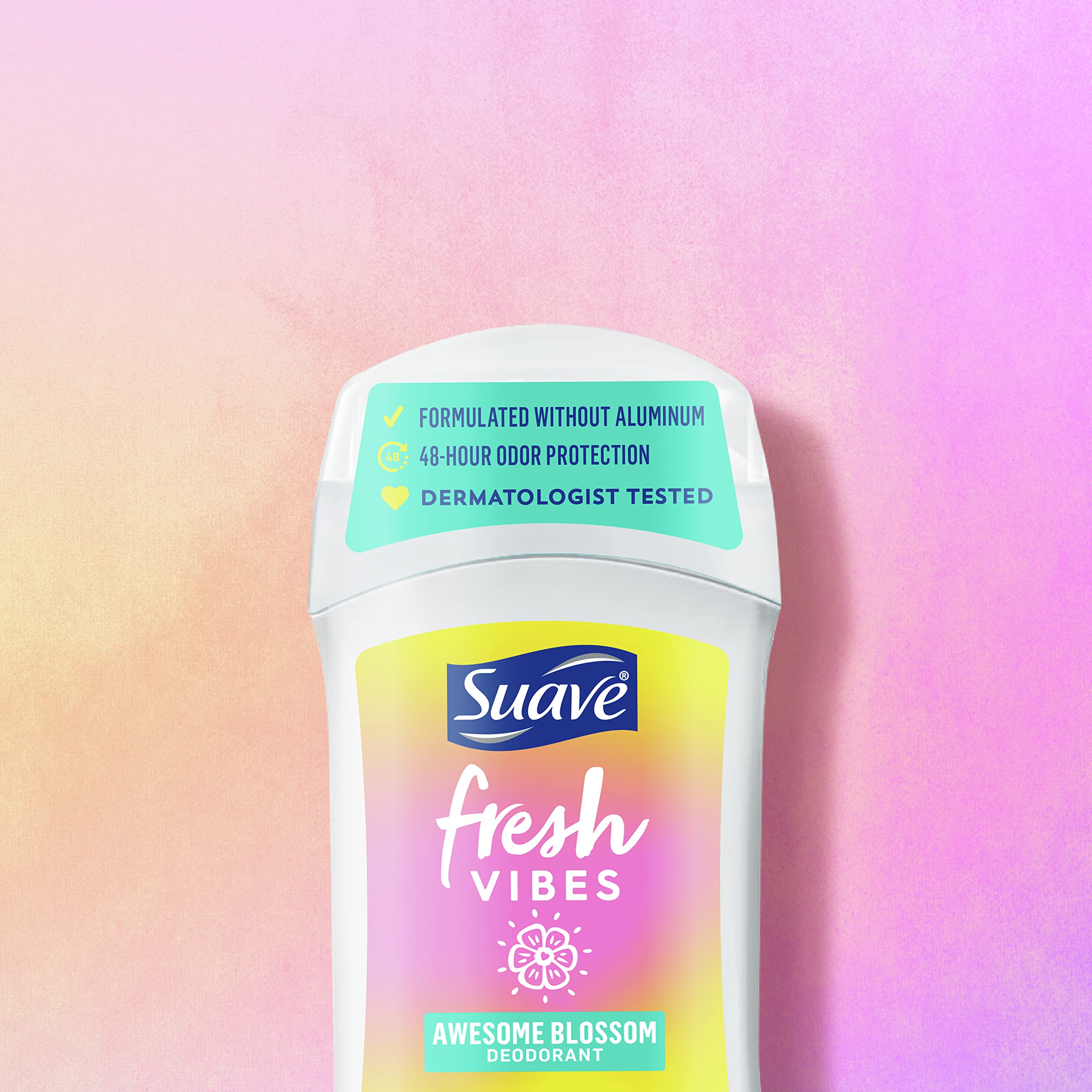 Suave Awesome Blossom, sans tests sur animaux et Cruelty-free par PETA.