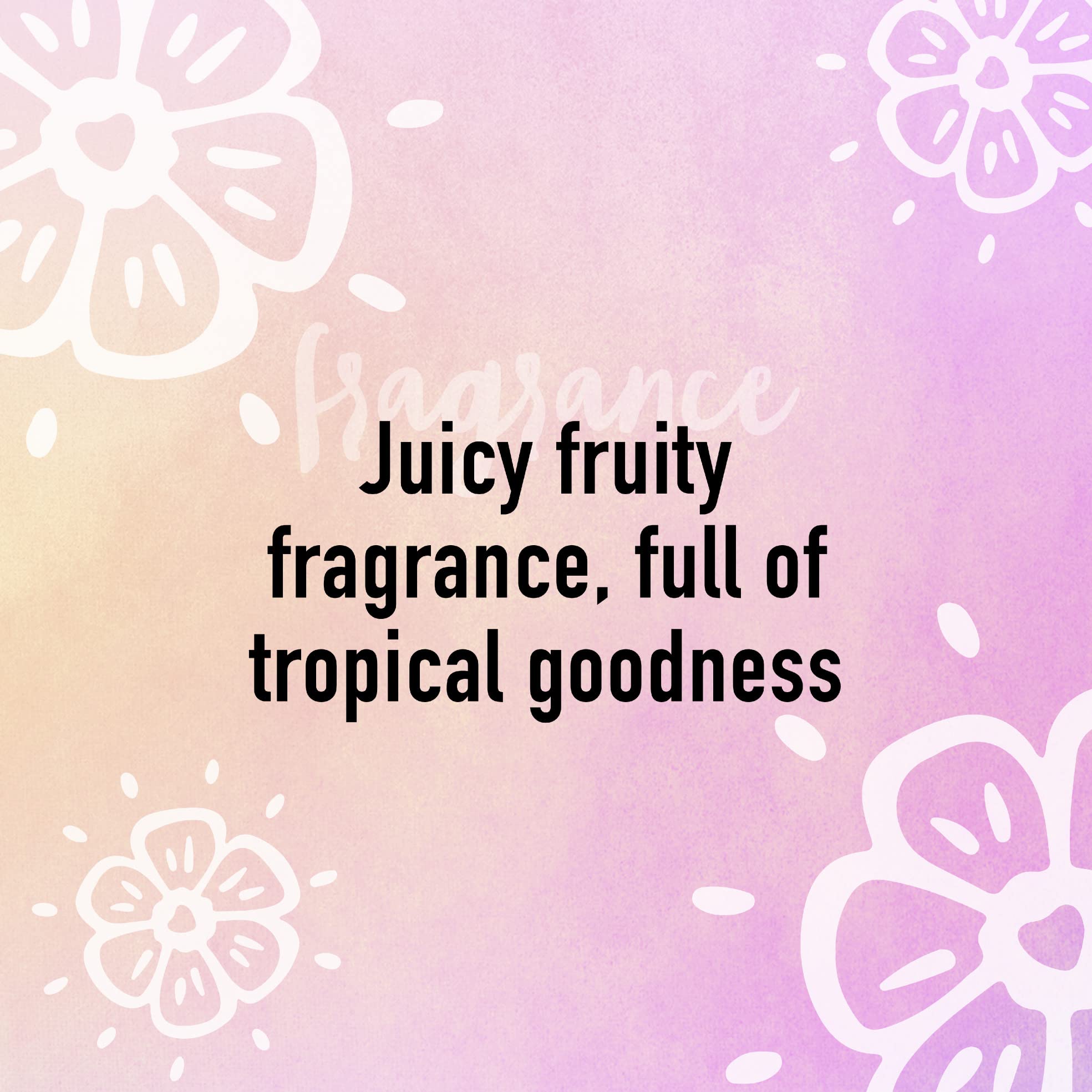 Parfum tropical Awesome Blossom du déodorant Suave, senteur exotique et légère.