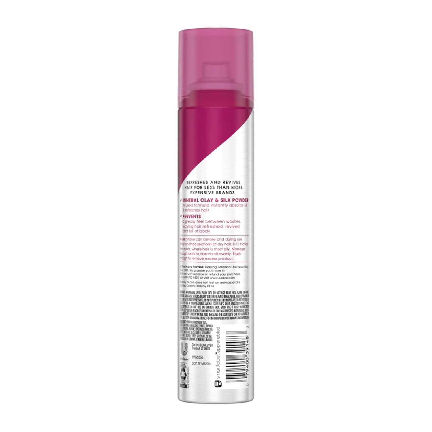 Spray sec Suave Professionals à l'argile minérale absorbant l'excès de sébum