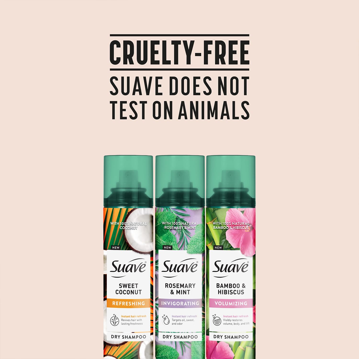 Suave sans cruauté envers les animaux certifié par PETA.