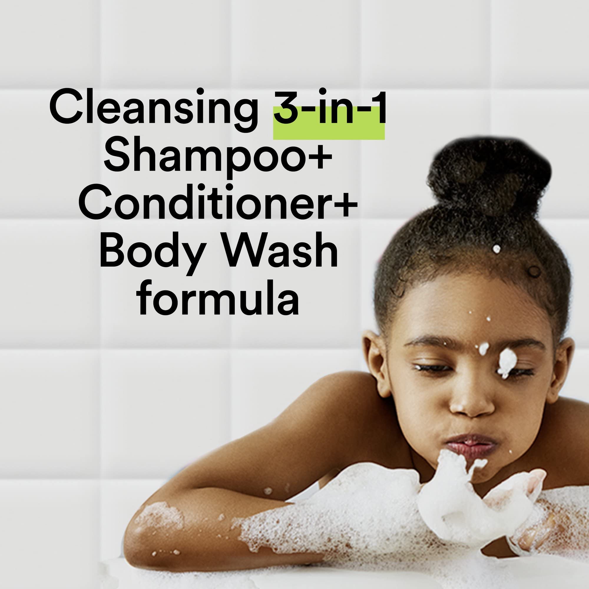 Shower shelf with Suave Silly Apple 3-in-1 bottle for daily routine.