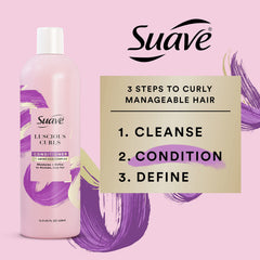 Conditionneur Suave nourrit les mèches avec une texture crémeuse et non lourde.