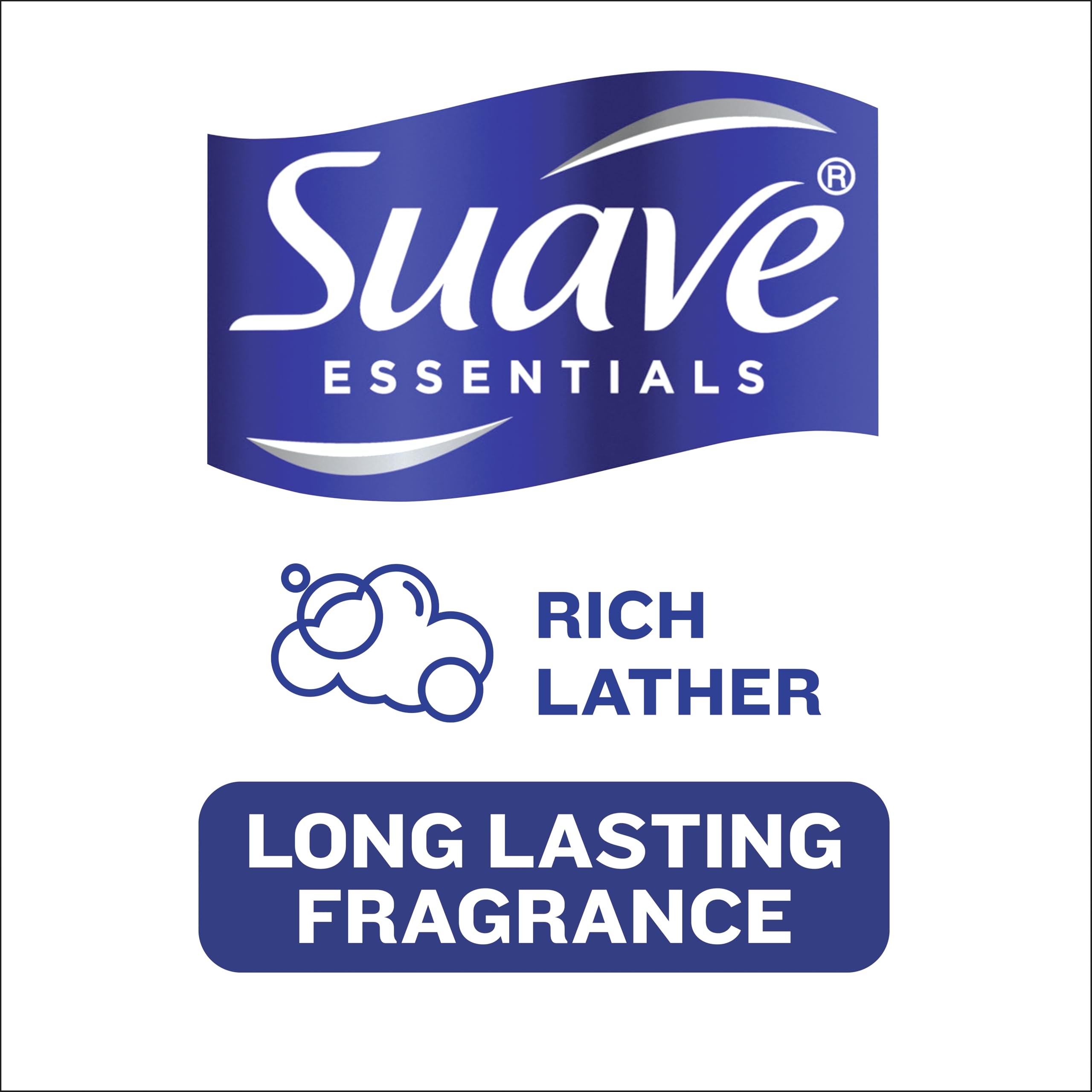Texture mousseuse du shampooing Suave, lavage facile et efficace.