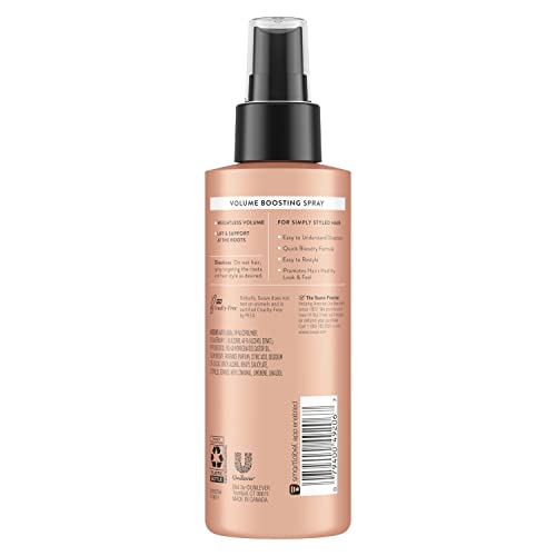 Spray volume dynamique Suave sur cheveux humides pour volume accru.