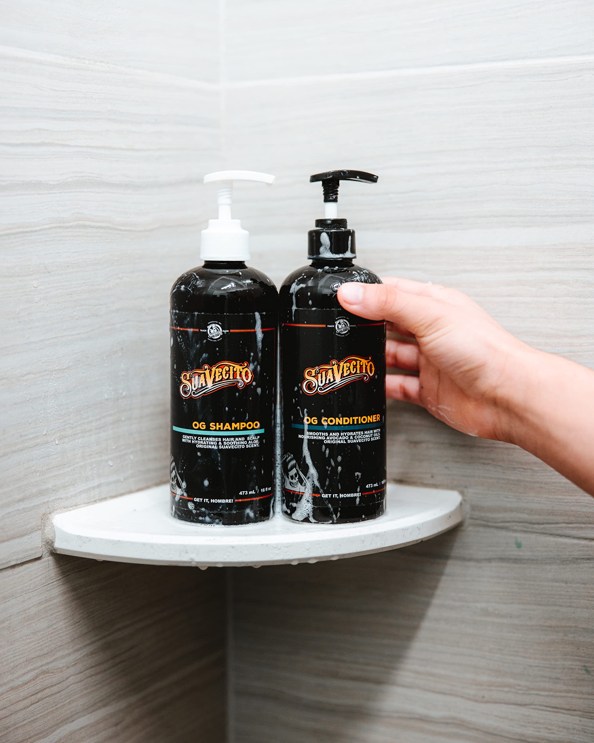 Parfum original Suavecito, expérience post-douche agréable.