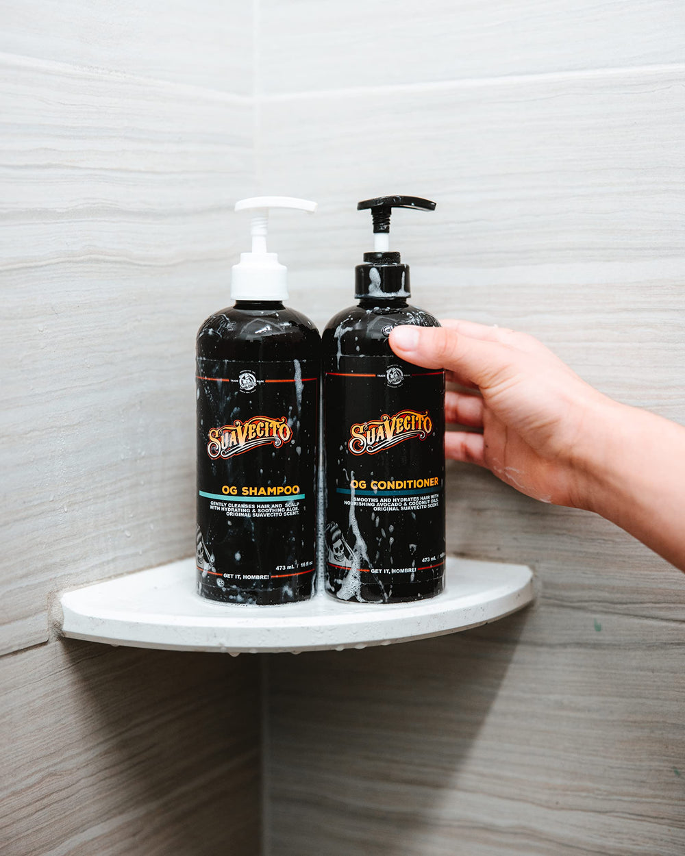 Parfum original Suavecito, expérience post-douche agréable.